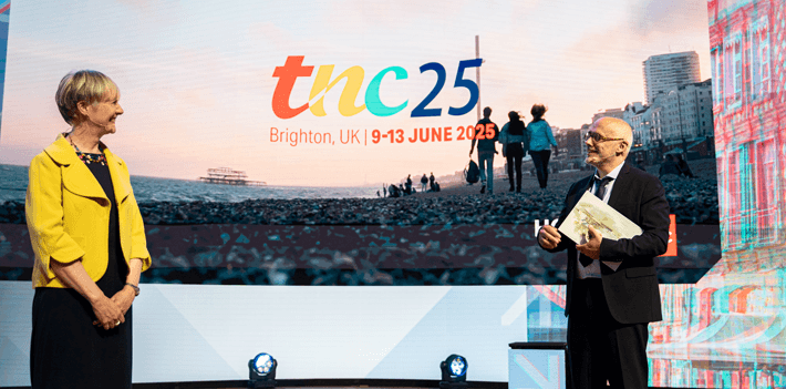 Heidi Fraser-Krauss, CEO, Jisc, at the announcement of Jisc hosting TNC25.