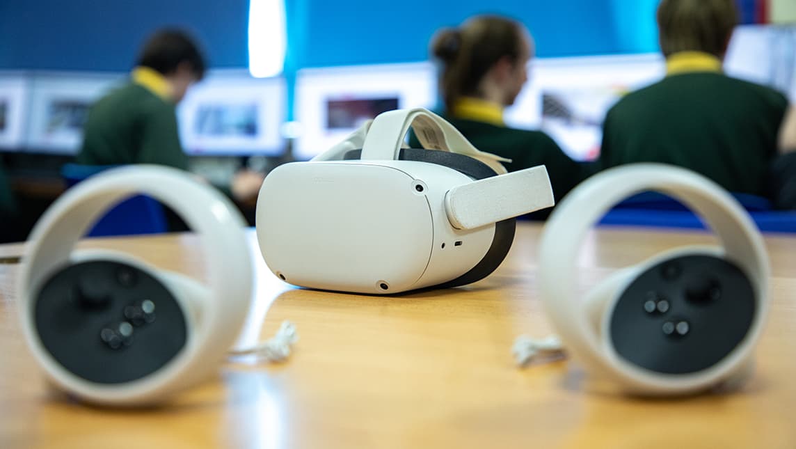 Virtual reality headsets.