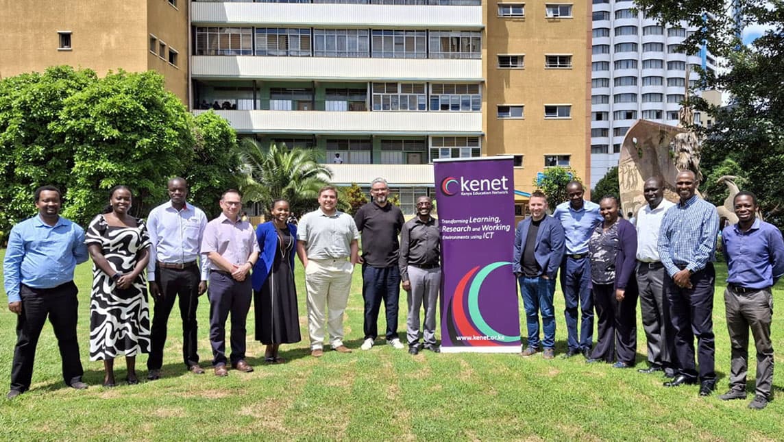 A group of staff at KENET